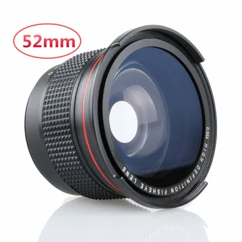 52MM 0.35 X 52mm 0.35 x Wide HD Fisheye lens macro objetivo lente pentru Nikon D3200, D3100, D5200 D5100, D7000, D90 D60 18 - 55 MM lens