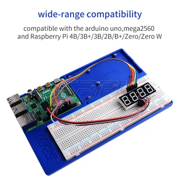 52Pi Original ABS Experiment Titularul Platforma DIY Kit pentru Raspberry Pi 4B / 3B+ / 3B / 2B / B+, Zero/W Arduino Uno, Mega 2560