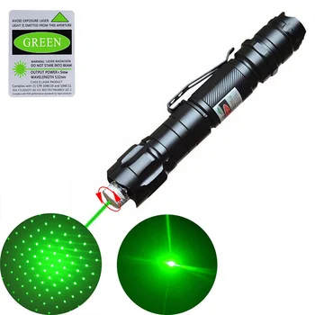 532nm Verde Putere Laser Pen Discurs Pointer Stilou Lumina de întâlnire Pentru Aventură în aer liber Camping (Fără Baterie)