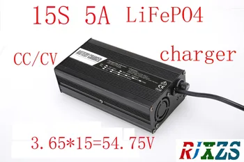 54.75 V 5A încărcător pentru 15S LiFePO4 baterie încărcător inteligent suport CC/CV modul 3.65*15=54.75 V