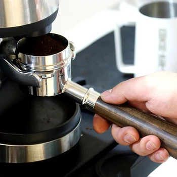 54mm din Oțel Inoxidabil de Cafea Fund de Lemn se Ocupe de Cafea, Mașină de Espresso Filtru Filtru Coș pentru Brevilles 870/875/808