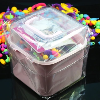 550Pcs Pretinde Juca Margele Jucărie DIY Bijuterii set Pentru Copii de Creier-de Formare Jucărie Pentru Copii Copil Jucarii Educative Cadou de Ziua de nastere