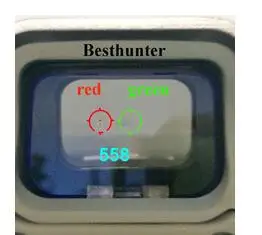 558 Holografic Verde Roșu Punct de Vedere Tactic de Aplicare Pușcă Cu 20mm domeniul de Aplicare Monteaza