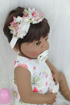 55cm Corp Plin de Silicon Renăscut Baby Doll Fata de 22