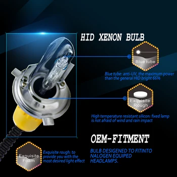 55W 6000K Xenon H7 HID Becuri Xenon H4 Xenons Auto Xenon Faruri Lampa Bi Xenons Pentru H1 H11 9005 9006 HB3 HB4 9003 HB2 h7