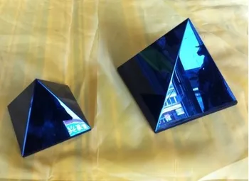 5cm Naturale obsidian Cuarț Crystal Pyramid