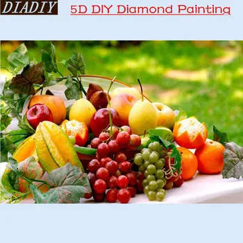 5D DIY Diamant Broderie Fructe Flori de Bucătărie, Legume,Diamant Pictura Cruce Cusatura de lucru Manual decorațiuni interioare