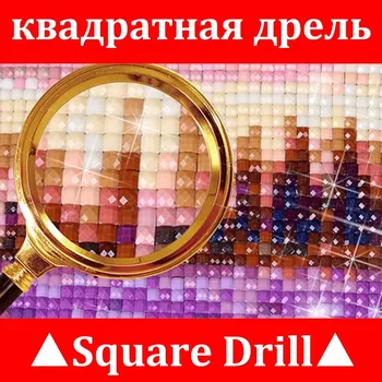 5D DIY Diamant broderie Piersic cu munte plin Piața diamant Pictura cruciulițe Stras Mozaic decor