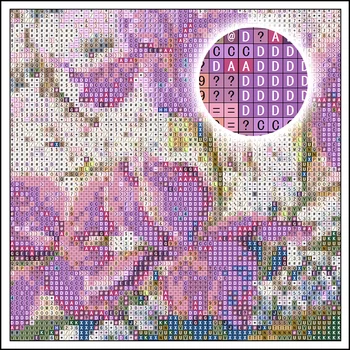 5D DIY Diamant Broderie Violet Liliac Floare de Diamant Pictura cruciulițe Stras Pătrat de Mozaic decor acasă cadou