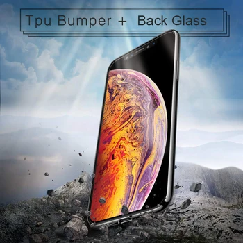 5D Ecran Protector din Sticla Temperata de Caz Pentru iPhone Xs Max Xr X 8 7 6 6S Lux Lucios Capacul din Spate Pentru iPhone 12 11 Pro Capinhas