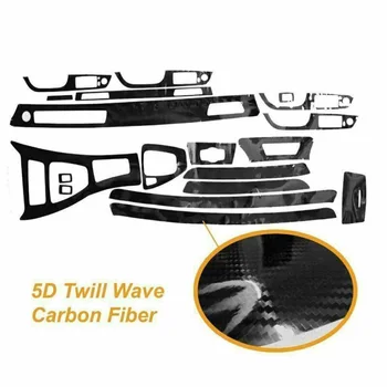 5D Interior Lucios, din Fibra de Carbon Folie Trim Decal Pentru BMW Seria 3 E90 2005-2012