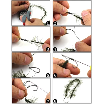 5M Crap Linie de Pescuit Realist Iarba Linie pentru Crap Hair Rig Hooklink Imită Natura Iarba Fir cu Cârlig de Pescuit la Crap Accesorii