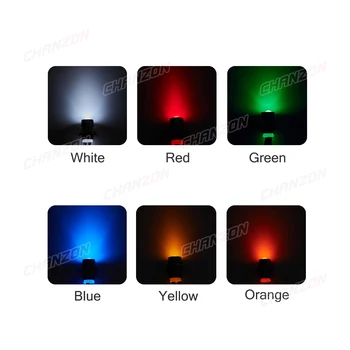 5mm Precablat LED Kit 12V Difuză Diodă Emițătoare de Lumină Lampă de semnalizare Bec Alb Roșu Verde Albastru Galben Portocaliu Cu 8mm Titular