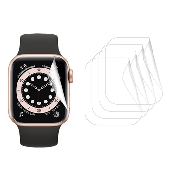 5Pack Folie de protectie Ecran Pentru Apple Watch Seria 6 40mm 44m Acoperire Completă pentru 6 iWatch Ultra Clear LCD de Pază Scutul