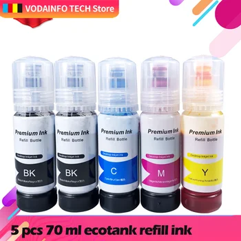 5PCS 101 102 Refill Cerneala Dye Pentru Epson EcoTank L4150 L4160 L6160 L6170 L6190 L14150 ET-2700 ET-2750 ET-2751 ET2756 ET3700 ET4750