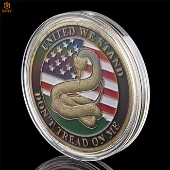 5Pcs 1766 American Șarpe Liberty Bell Medalie Semn de Cupru Colorat statele UNITE ale americii Provocare Militară Colecție de Monede Comemorative