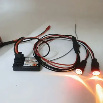 5pcs 5mm Inger & Demon Ochii 2Leds Faruri LED-uri de Lumină din Spate Pentru 1/10 Masina RC Rosu+Alb+Verde Alb-Portocaliu+Alb cu comutator