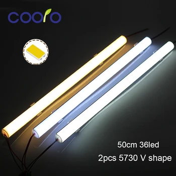 5PCS/Lot 50CM Bar LED lumina 5730 Formă de V Colț profil de aluminiu cu Capac Curbat, Perete Colț Lumina DC12V, Cabinet CONDUS Lumina