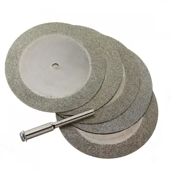 5pcs/lot 50mm otel placat cu Nichel Diamant Discuri de Tăiere & Burghiu Pentru Instrument Rotativ Lamă de Piatră