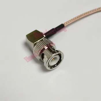5pcs/Lot BNC-JW BNC-JW Barbat cot Conector Jack Coaxial RF de Extensie Cablu Coadă-de-Argint placat cu RG316 15 CM/20 CM/50CM/1Meter