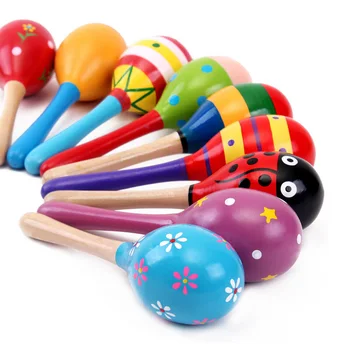 5pcs/lot Copilul Păpuși Jucării Instrumente Muzicale de Lemn Jucării Zornăitoare Pentru Sugari Copil Baby Shaker Jucărie Pentru Copii, Cadou Jucarii Agitator