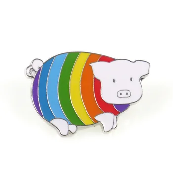 5pcs/lot Curcubeu Brosa Ace Animal Pin LGBT Insigne Metalice Broșă Pin Minunat