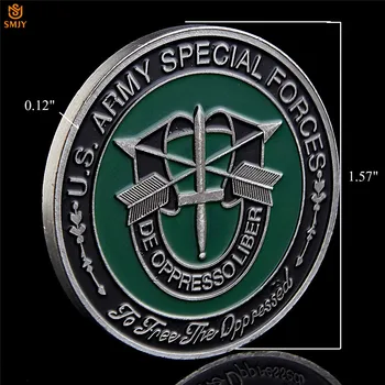 5Pcs/Lot Forțelor Speciale americane De Oppresso Liber Militare Beretele Verzi Comemorative Provocare Metal Colecție de Monede.