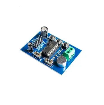 5pcs/lot ISD1820 Modul de Voce de Înregistrare Și redare Audio Modulul de Bord Microfon Blue PCB Bord
