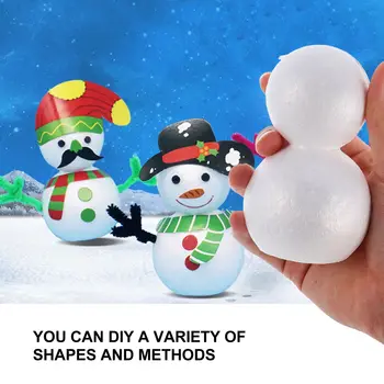 5PCS om de Zăpadă Meserii DIY Kit de Crăciun Crafting Copii om de Zapada Face Kit Crăciun Alb de Zăpadă Polistiren Manual Materiale