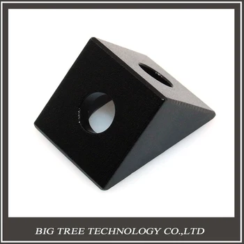 5PCS Openbuilds Negru Unghi Conector Colț Bloc de Aluminiu pentru Imprimantă 3D 3D0326*5