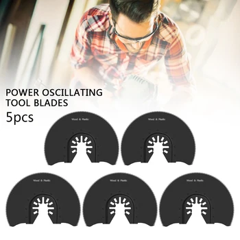 5pcs Oscilante Multi-Tool cu panze HCS Semi Segment Circular pânze de Ferăstrău pentru Dremel Bosch Scule Electrice Accesorii 88mm
