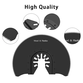 5pcs Oscilante Multi-Tool cu panze HCS Semi Segment Circular pânze de Ferăstrău pentru Dremel Bosch Scule Electrice Accesorii 88mm