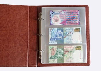 5pcs Pagini de Bani de Hârtie Album Bancnotă de Colectare Carte de Stocare Album de Bani de Hârtie, Timbre Poștale Titularul Carte de Buzunar