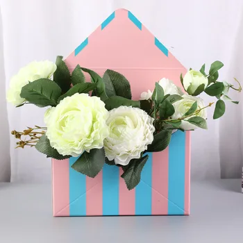 5pcs Plic Ori Cutia de Flori de Ambalare Pungă de Hârtie Cadou Cutie de Depozitare Buchet de Flori de Ambalare Cutie Drajeuri pentru Petrecerea de Nunta Decor