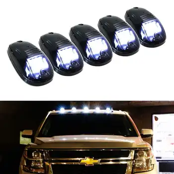 5pcs/set Amber Alb cu 9 LED-uri Auto Taxi Acoperiș Lumini de poziție Pentru Camion SUV CONDUS DC 12V Negru Afumat Dispersor Lampa Auto Lumini Exterioare
