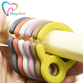 5PCS Suzeta Cârlig de Plastic de Dentitie din material Plastic Inel de Dentitie Link-uri Cărucior pentru Copii Jucării DIY Dummy Clipuri Copil Jucării Teether 6 Culori