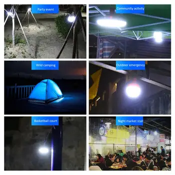 5PCS Încărcare cu LED-uri Super Luminoase de Stingere Mobile Piața de Noapte Lumini în aer liber de Iluminat de Urgență Bec Lampa Industrial light