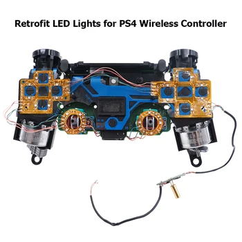 6 Culoare Luminated D-Pad-ul Thumstick Fata Buton LED Kit pentru PS4 Controler Electronic Accesorii pentru Mașini de