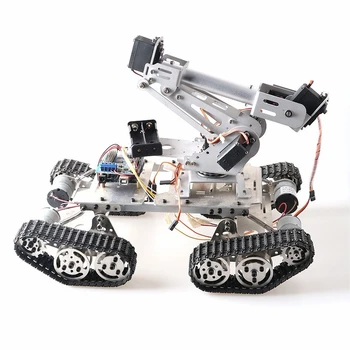 6 Grade de Libertate Metal Brat Robotic+TS400 Inteligent Rezervor de Sasiu Masina mai Recentă Versiune de Vehicul Robot RC Masina de Învățare Filtru