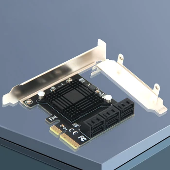 6 Porturi SATA 3 PCI Express Card de Expansiune PCI-E/PCIE, SATA Controller SATA Multiplicator SATA3 6Gbps ASMedia ASM1166 Chip pentru HDD SSD