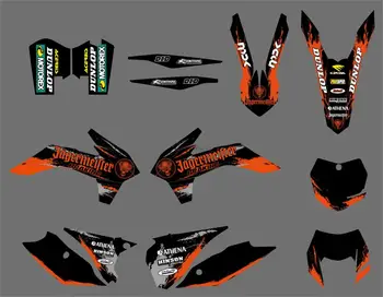 6 Stiluri de Motociclete Bull Echipa Grafica Decalcomanii Autocolante Pentru KTM 125 200 250 300 450 500 EXC XCW XCF XCFW EXCF 2016