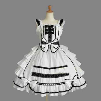 6 Tipuri Printesa Fata Rochie De Halloween Victorian Gothic Lolita Rochie De Cosplay Costum Stratificat Femei Partid Maid Dress
