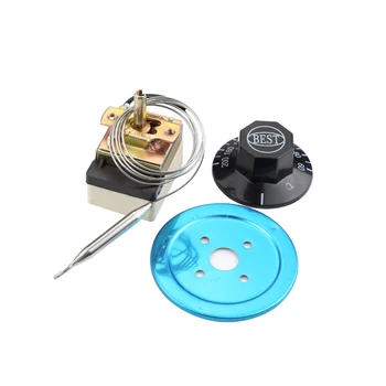 60-200 de grade celsius 2 pin Pinkage de control al temperaturii comutator buton cuptor cu termostat reglabil