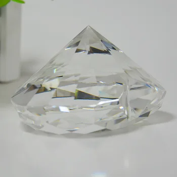60/80mm Inima de Cristal de Diamant Prespapier Acasă Decorare Nunta Ornamente Cadou de Ziua Îndrăgostiților Stras Figurine in Miniatura