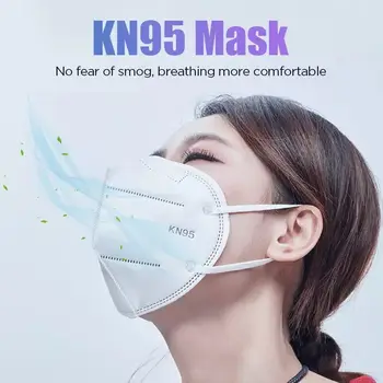 60 Buc KN95 FFP2 Măști de Protecție Masca mascarillas 5 Straturi de Filtrare FFP2 maske Anti-Praf în condiții de Siguranță Anti Ceata Fata Gura masque Masca