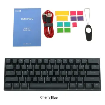60% Mecanice Tastatura Bluetooth 4.0 Tip C RGB 61 de Taste Tastatură Mecanică de Gaming Cires Rosu Albastru Argintiu Comutator