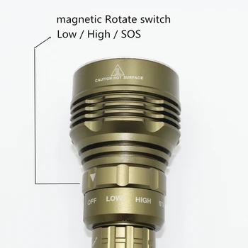 6000LM 5x XM-L2 LED Scufundări Lanterna 100M sub apă rezistent la apa Lanterna Felinar Lumina Lămpii de Utilizare 18650/26650 Baterie