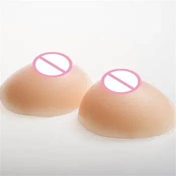 600g/pereche Auto-adeziv Silicon Mamar Forme Fals Breast Enhancer Silicon barbati îmbracati in femeie Transgender Artificial Țâțe Sani uriasi