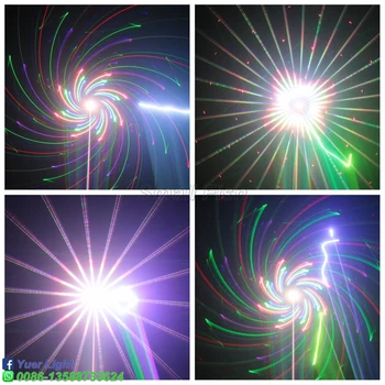 600mw RGB Scana Cerul Înstelat 2IN1 Lumina Laser Profesional Cerul Înstelat Proiector DMX512 Etapă Efect de Lumini Pentru DJ, Club Disco Party