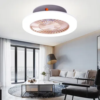 60cm ultra-subțire decor Dormitor led ventilator de tavan cu lumini de control de la distanță lampă invizibil simplu și modern fanii lămpi ventilator